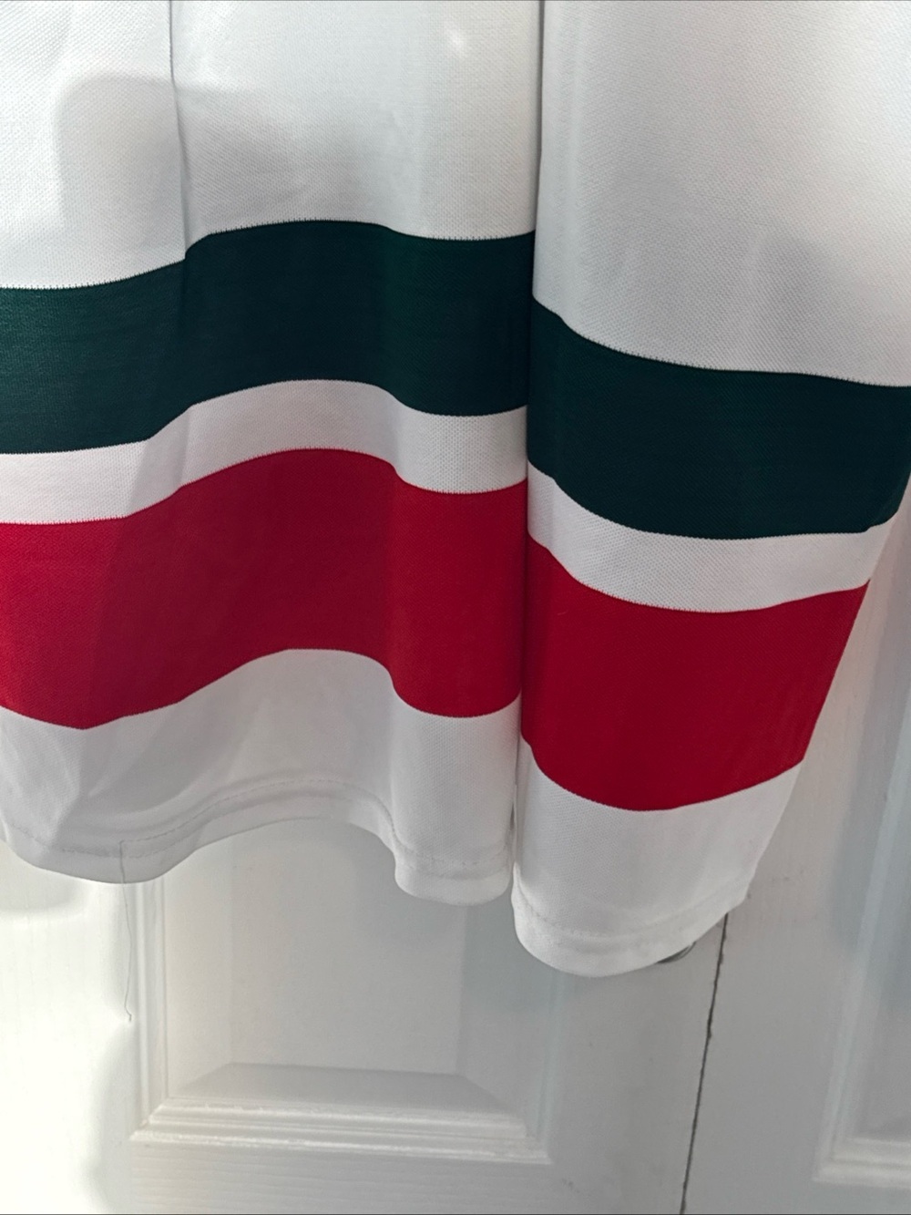 Vintage 1980s New Jersey Devils Christmas Colours Jersey Size XL Maska - Picture 6 of 7